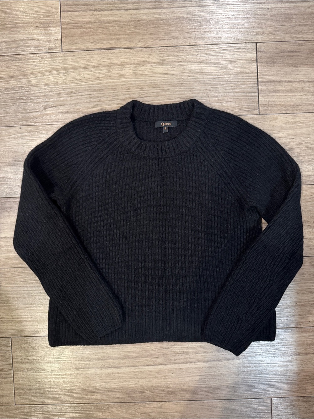 Quince Black Crewneck Sweater - Picture 6 of 10